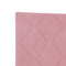 vidaXL Headboard Wall-mounted Geometric Manual Pink 80 cm Velvet