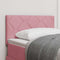 vidaXL Headboard Wall-mounted Geometric Manual Pink 80 cm Velvet