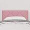 vidaXL Headboard Wall-mounted Geometric Manual Pink 80 cm Velvet