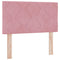 vidaXL Headboard Wall-mounted Geometric Manual Pink 80 cm Velvet