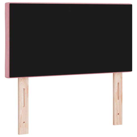 vidaXL Headboard Wall-mounted Geometric Manual Pink 80 cm Velvet