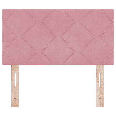 vidaXL Headboard Wall-mounted Geometric Manual Pink 80 cm Velvet