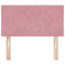 vidaXL Headboard Wall-mounted Geometric Manual Pink 80 cm Velvet