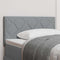 vidaXL Fabric Headboard Geometric Manual Light grey 90 cm Fabric