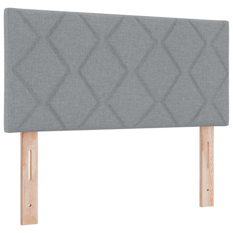 vidaXL Fabric Headboard Geometric Manual Light grey 90 cm Fabric