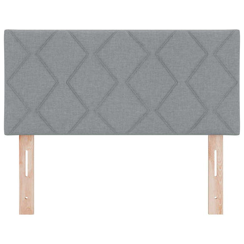vidaXL Fabric Headboard Geometric Manual Light grey 90 cm Fabric