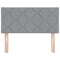 vidaXL Fabric Headboard Geometric Manual Light grey 90 cm Fabric