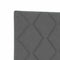 vidaXL Fabric Headboard Geometric Manual Dark Grey 90 cm Fabric