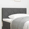 vidaXL Fabric Headboard Geometric Manual Dark Grey 90 cm Fabric