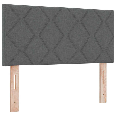 vidaXL Fabric Headboard Geometric Manual Dark Grey 90 cm Fabric