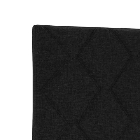 vidaXL Fabric Headboard Geometric with Headboard Black 90 cm Fabric