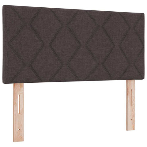 vidaXL Fabric Headboard Geometric Manual Dark brown 90 cm Fabric