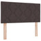 vidaXL Fabric Headboard Geometric Manual Dark brown 90 cm Fabric