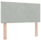 vidaXL Headboard Wall-mounted Geometric Manual Light grey 90 cm Velvet