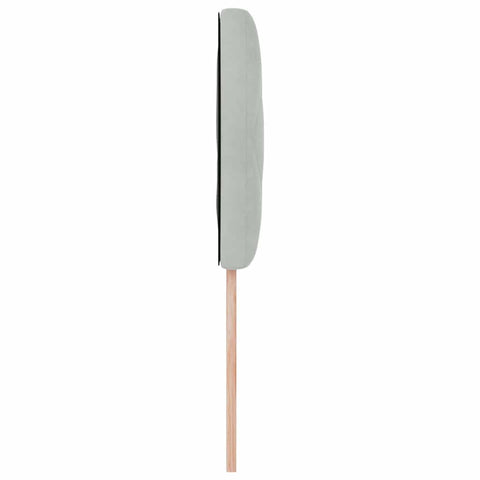 vidaXL Headboard Wall-mounted Geometric Manual Light grey 90 cm Velvet