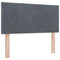 vidaXL Headboard Wall-mounted Geometric Manual Dark grey 90 cm Velvet