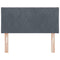 vidaXL Headboard Wall-mounted Geometric Manual Dark grey 90 cm Velvet
