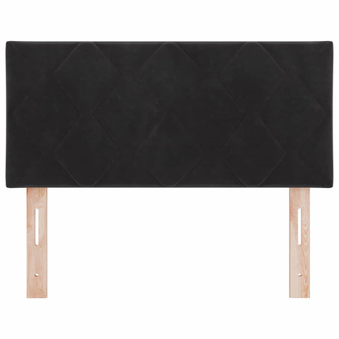vidaXL Headboard Wall-mounted Geometric Manual Black 90 cm Velvet