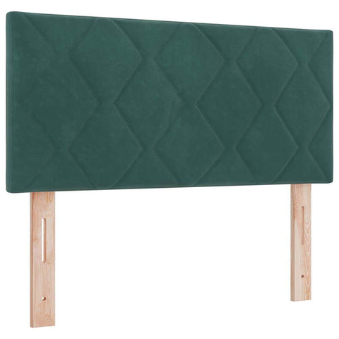 vidaXL Headboard Wall-mounted Geometric Manual Dark green 90 cm Velvet