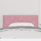 vidaXL Headboard Wall-mounted Geometric Manual Pink 90 cm Velvet