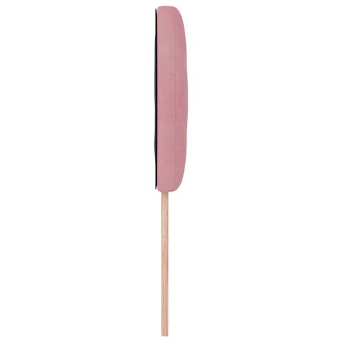 vidaXL Headboard Wall-mounted Geometric Manual Pink 90 cm Velvet