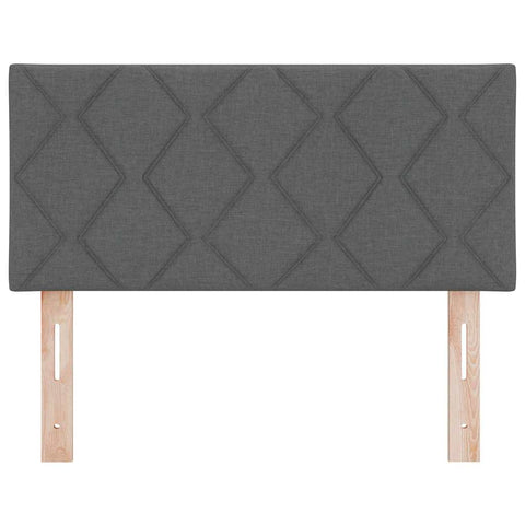 vidaXL Fabric Headboard Geometric Manual Dark Grey 100 cm Fabric