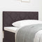 vidaXL Fabric Headboard Geometric Manual Dark Brown 100 cm Fabric