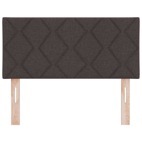 vidaXL Fabric Headboard Geometric Manual Dark Brown 100 cm Fabric