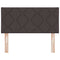 vidaXL Fabric Headboard Geometric Manual Dark Brown 100 cm Fabric