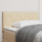 vidaXL Fabric Headboard Geometric with Headboard Cream 100 cm Fabric