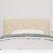 vidaXL Fabric Headboard Geometric with Headboard Cream 100 cm Fabric