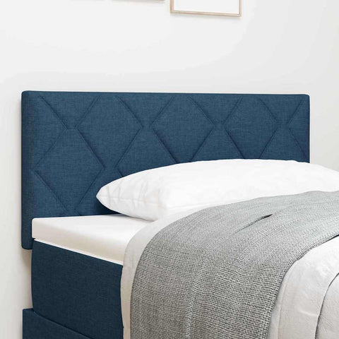 vidaXL Fabric Headboard Geometric with Headboard Blue 100 cm Fabric