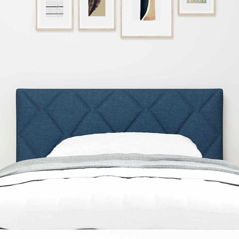 vidaXL Fabric Headboard Geometric with Headboard Blue 100 cm Fabric