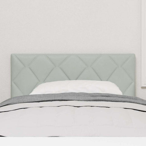 vidaXL Headboard Wall-mounted Geometric Light grey 100 cm Velvet