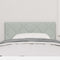 vidaXL Headboard Wall-mounted Geometric Light grey 100 cm Velvet