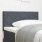 vidaXL Headboard Wall-mounted Geometric Manual Dark grey 100 cm Velvet