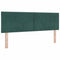 vidaXL Headboard Wall-mounted Geometric Dark green 144 cm Velvet