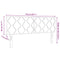 vidaXL Headboard Wall-mounted Geometric Dark green 144 cm Velvet
