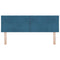 vidaXL Headboard Wall-mounted Geometric Manual Dark blue 144 cm Velvet
