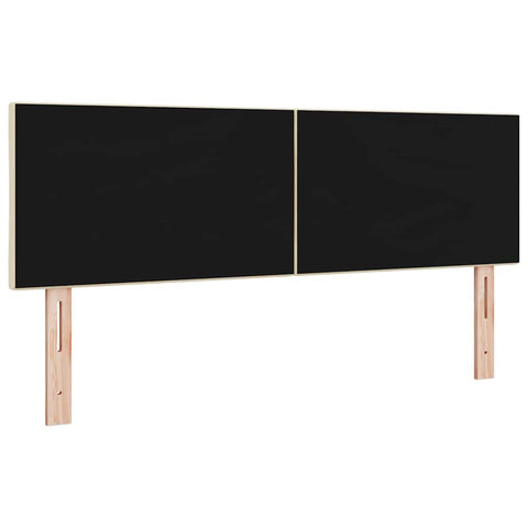 vidaXL Fabric Headboard Geometric with Headboard Cream 160 cm Fabric