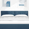 vidaXL Fabric Headboard Geometric with Headboard Blue 160 cm Fabric