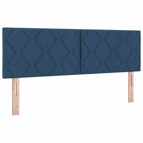 vidaXL Fabric Headboard Geometric with Headboard Blue 160 cm Fabric