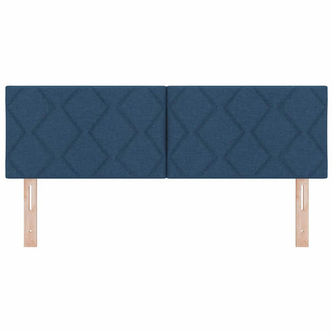 vidaXL Fabric Headboard Geometric with Headboard Blue 160 cm Fabric