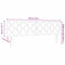 vidaXL Headboard Wall-mounted Geometric Manual Dark grey 160 cm Velvet