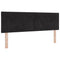 vidaXL Headboard Wall-mounted Geometric Manual Black 160 cm Velvet