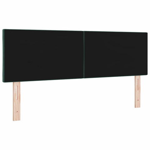 vidaXL Headboard Wall-mounted Geometric Dark green 160 cm Velvet
