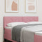 vidaXL Headboard Wall-mounted Geometric Manual Pink 160 cm Velvet