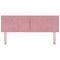 vidaXL Headboard Wall-mounted Geometric Manual Pink 160 cm Velvet