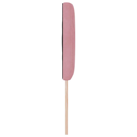 vidaXL Headboard Wall-mounted Geometric Manual Pink 160 cm Velvet