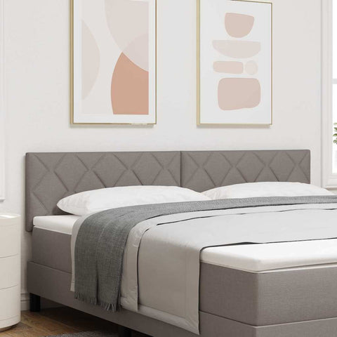 vidaXL Fabric Headboard Geometric with Headboard Taupe 180 cm Fabric